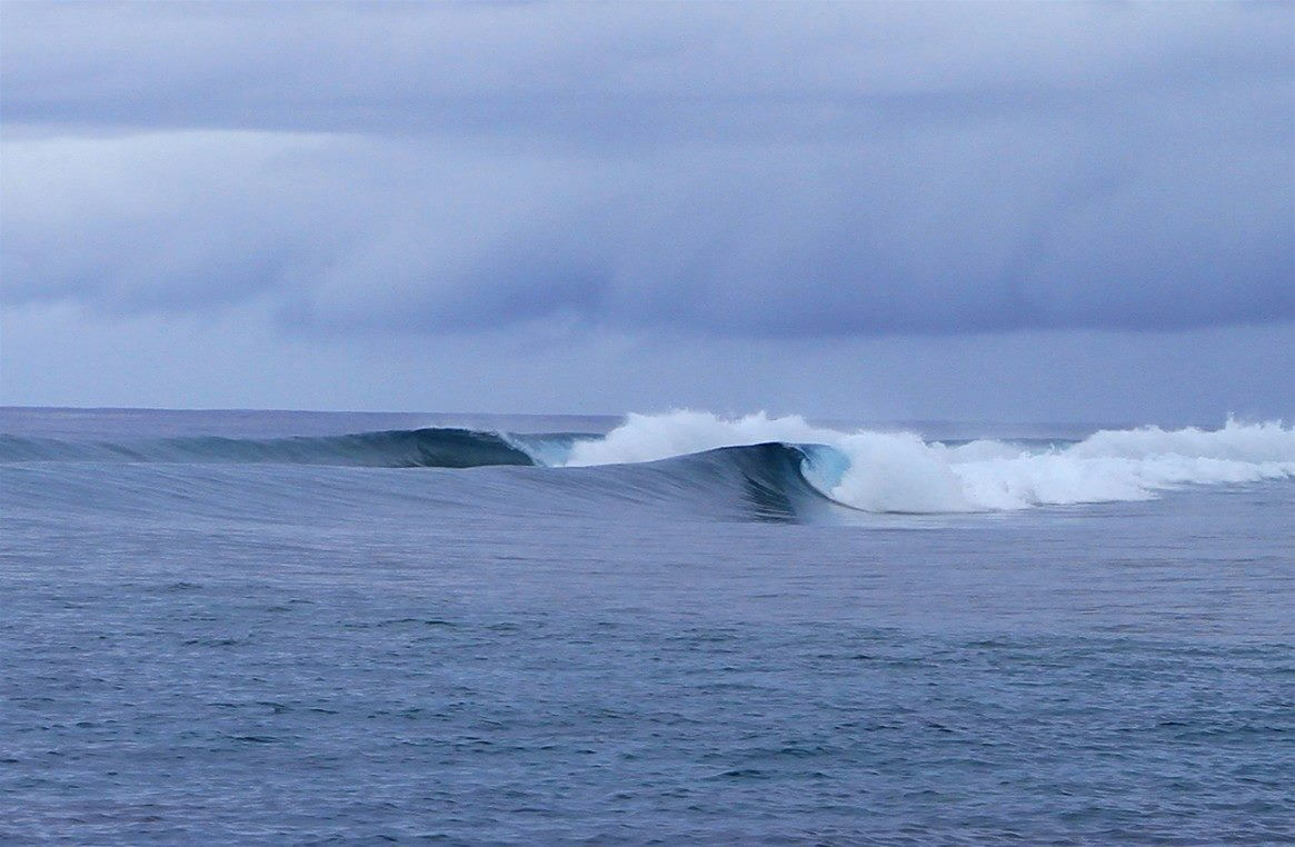 Godt lineup på Pohnpei Surf Club