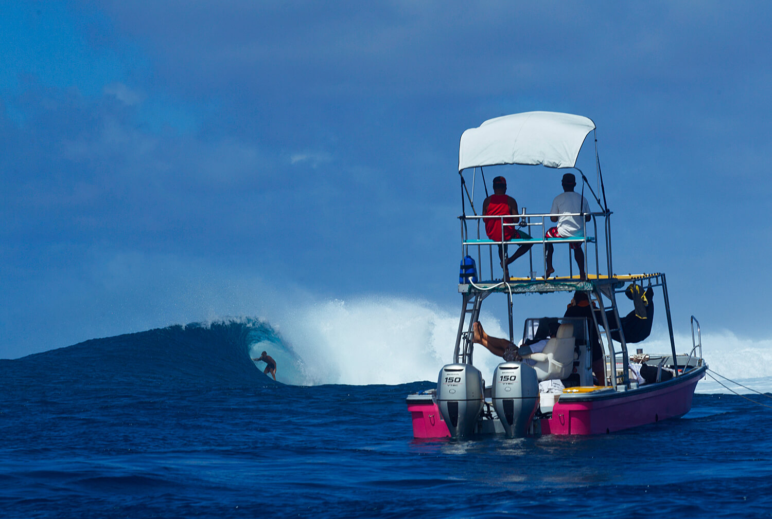 Witnessing Great Surf from the Boat