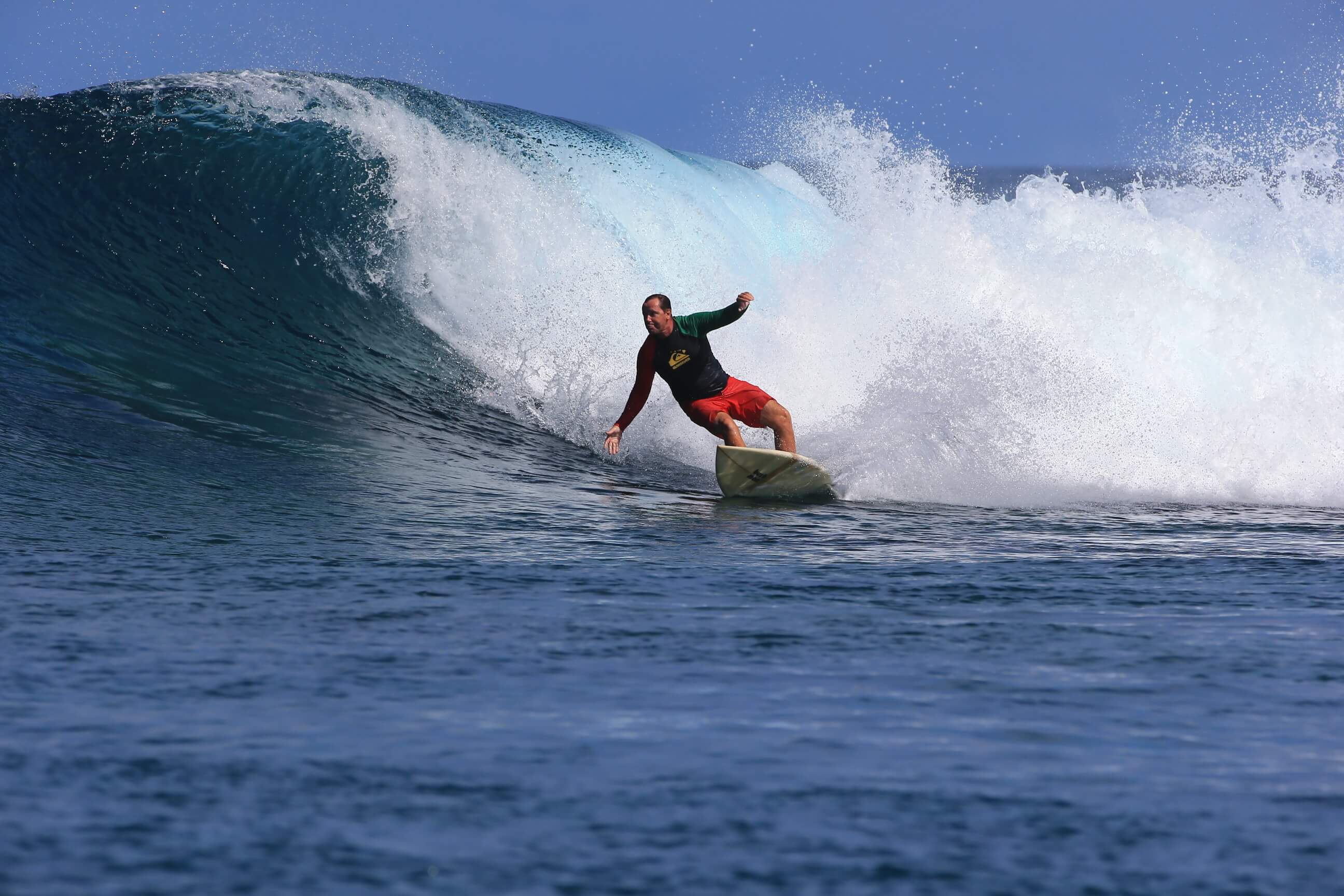Surfing at Pohnpei Surf Club